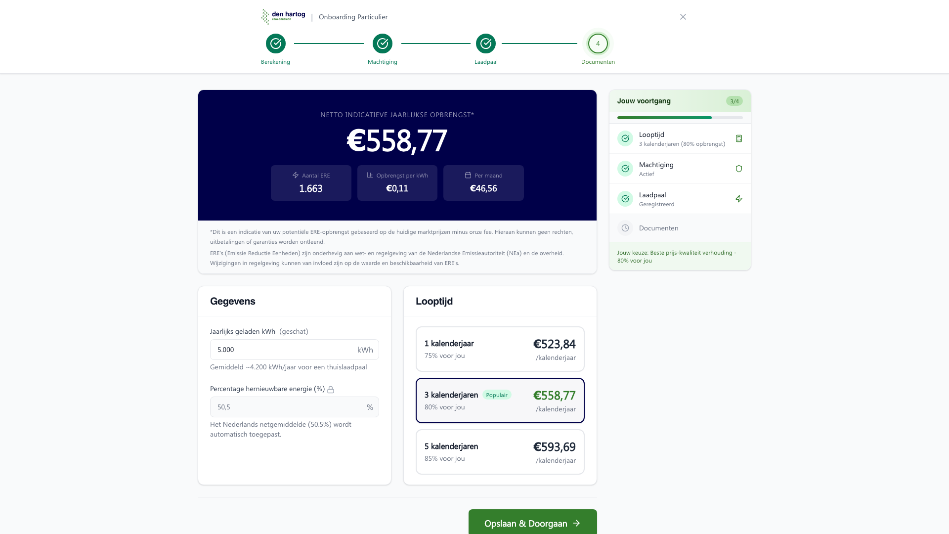 Calculator resultaat