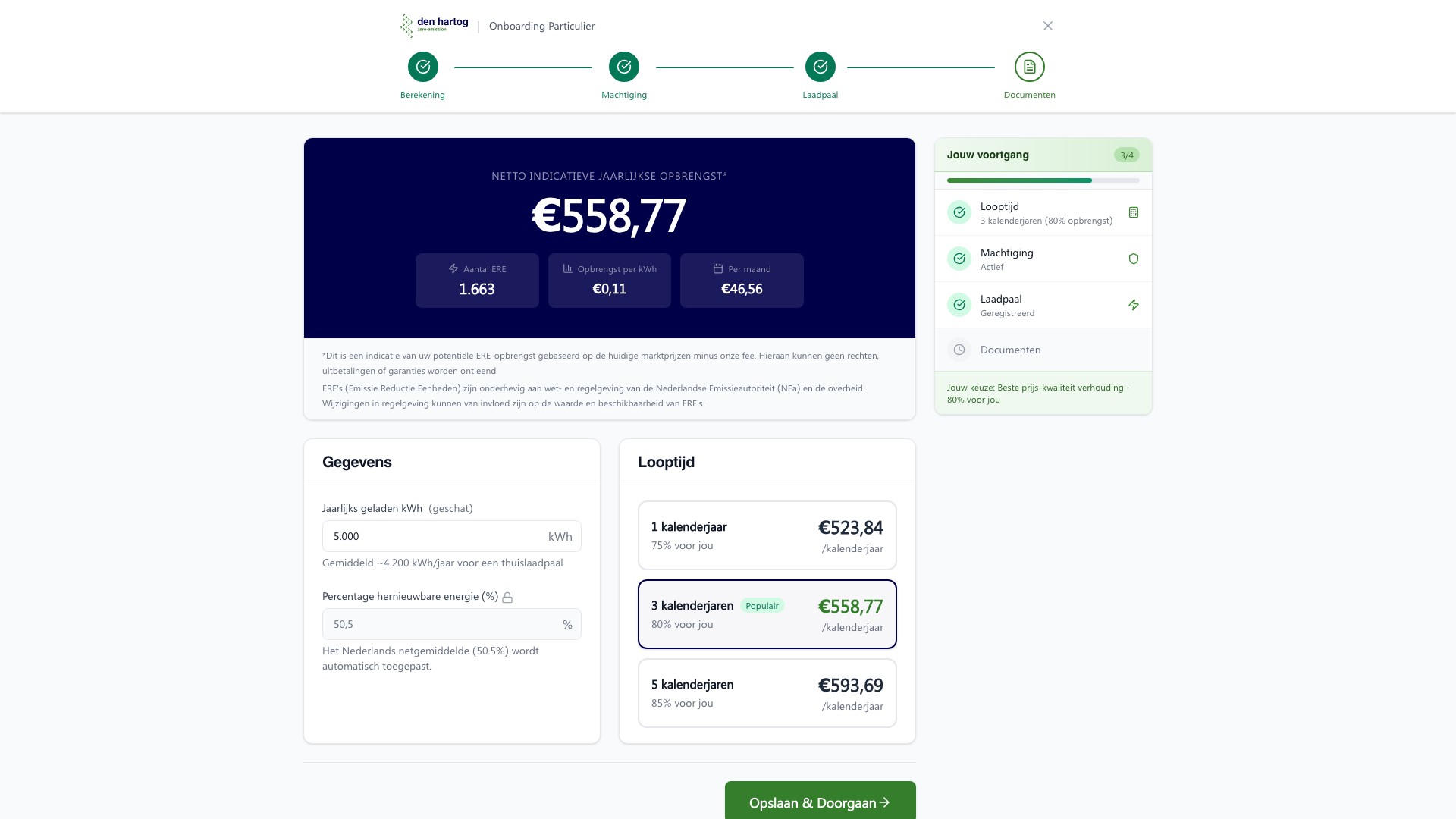 Calculator resultaat