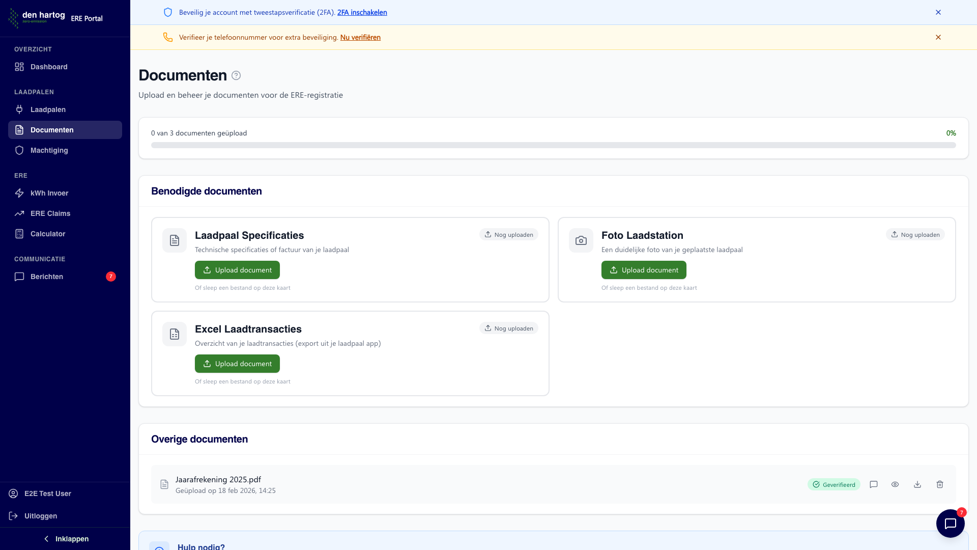 Documenten overzicht