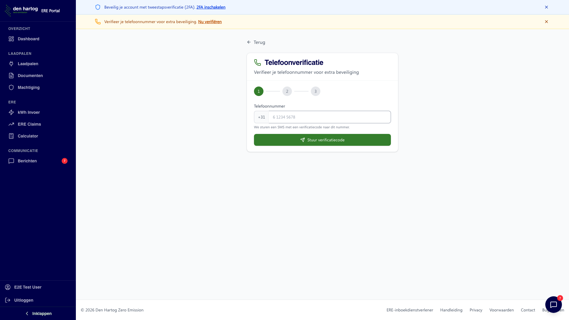Telefoon verificatie