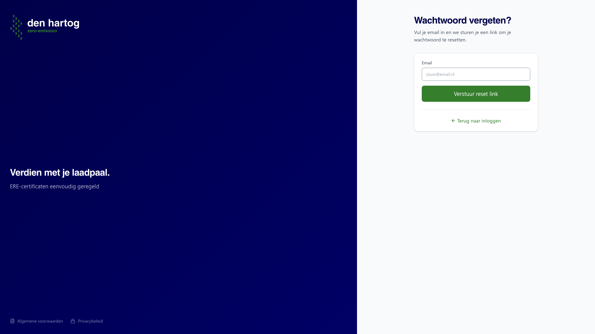 Wachtwoord vergeten