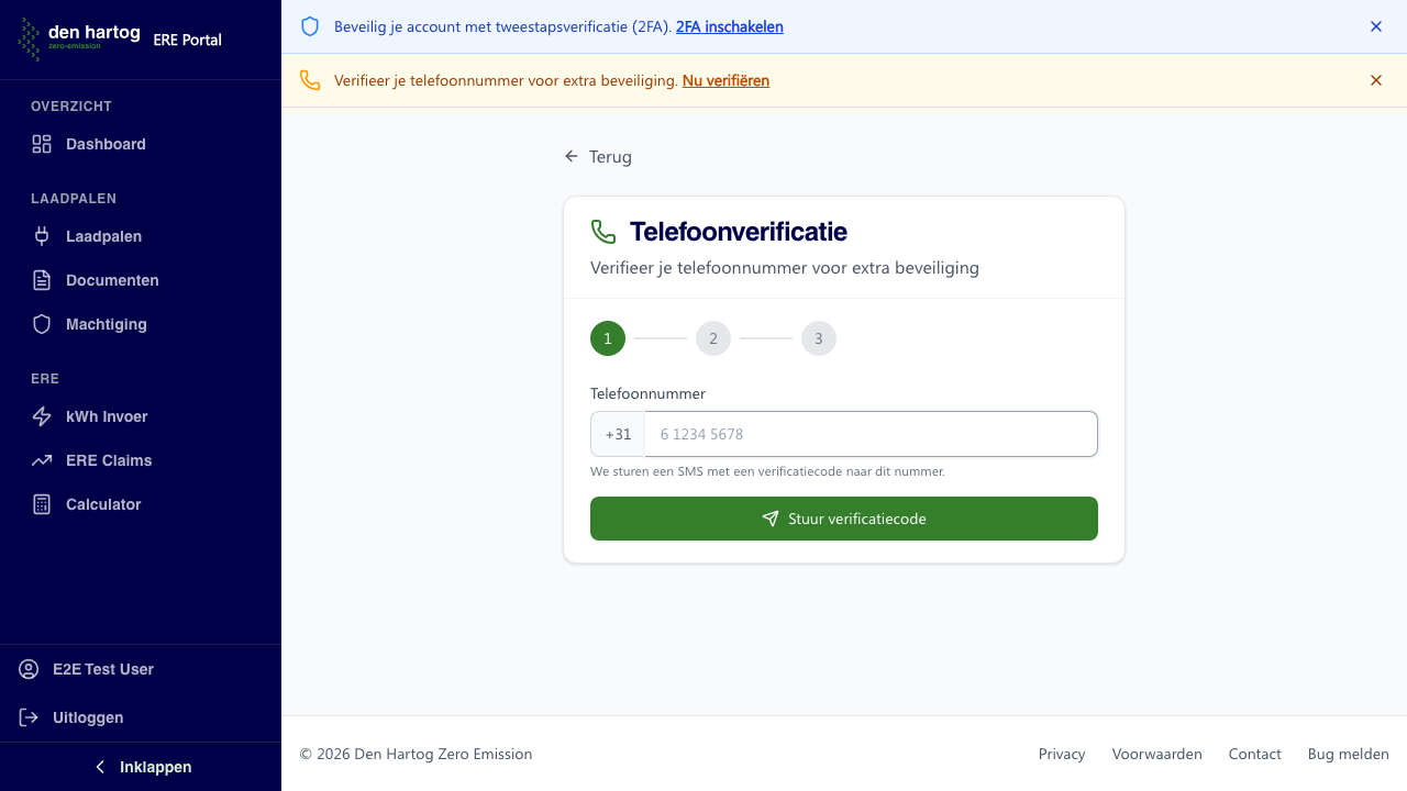 Telefoon verificatie